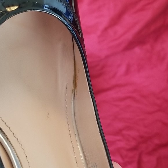 Stuart Weitzman Black Patent Peep Toe Heel - Picture 8 of 11